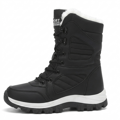 Bota neve preta par inverno impermeável - Valent Calçados
