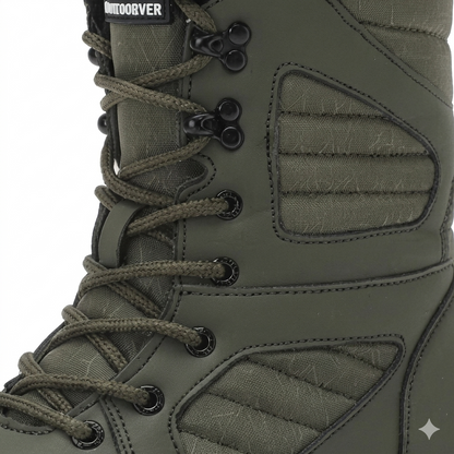 Bota neve feminina verde impermeável cano alto inverno - Valent
