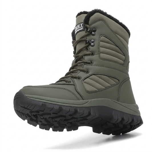 Bota de neve feminina verde impermeável cano alto - Valent Calçados