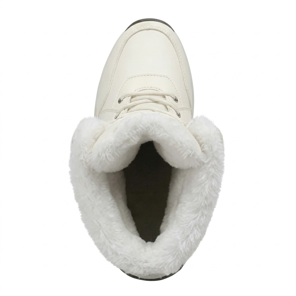 Bota neve branca sola tratorada antiderrapante - Valent