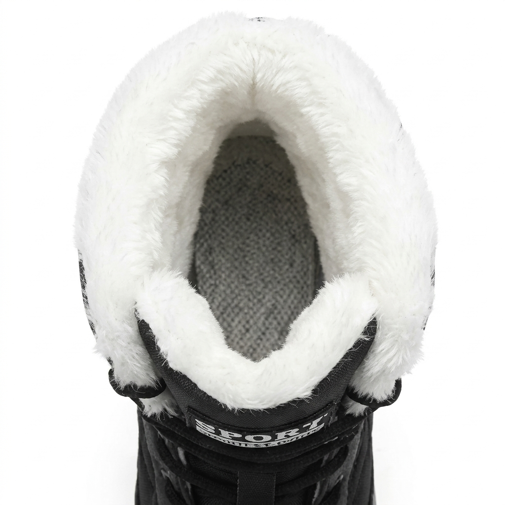 Bota neve preta sola tratorada antiderrapante - Valent