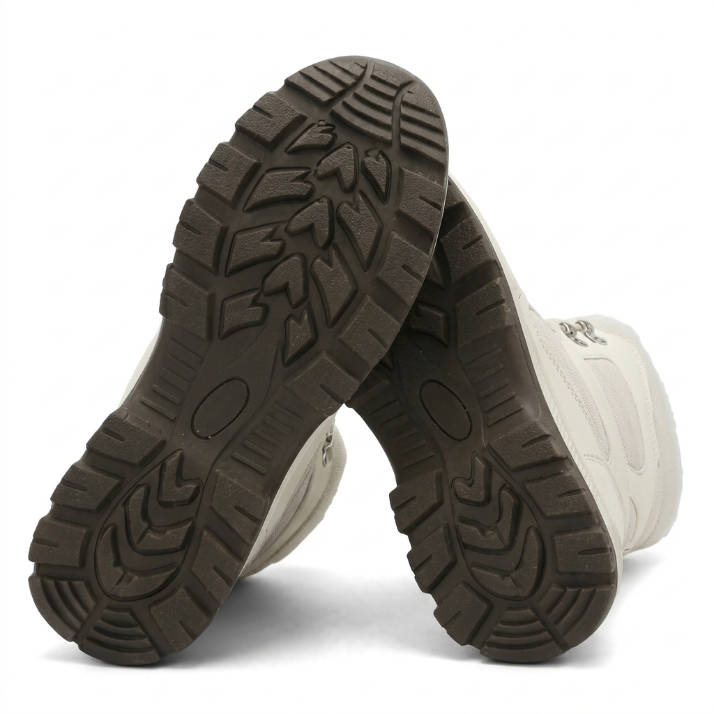 Bota neve feminina branca forro quente cano alto - Valent