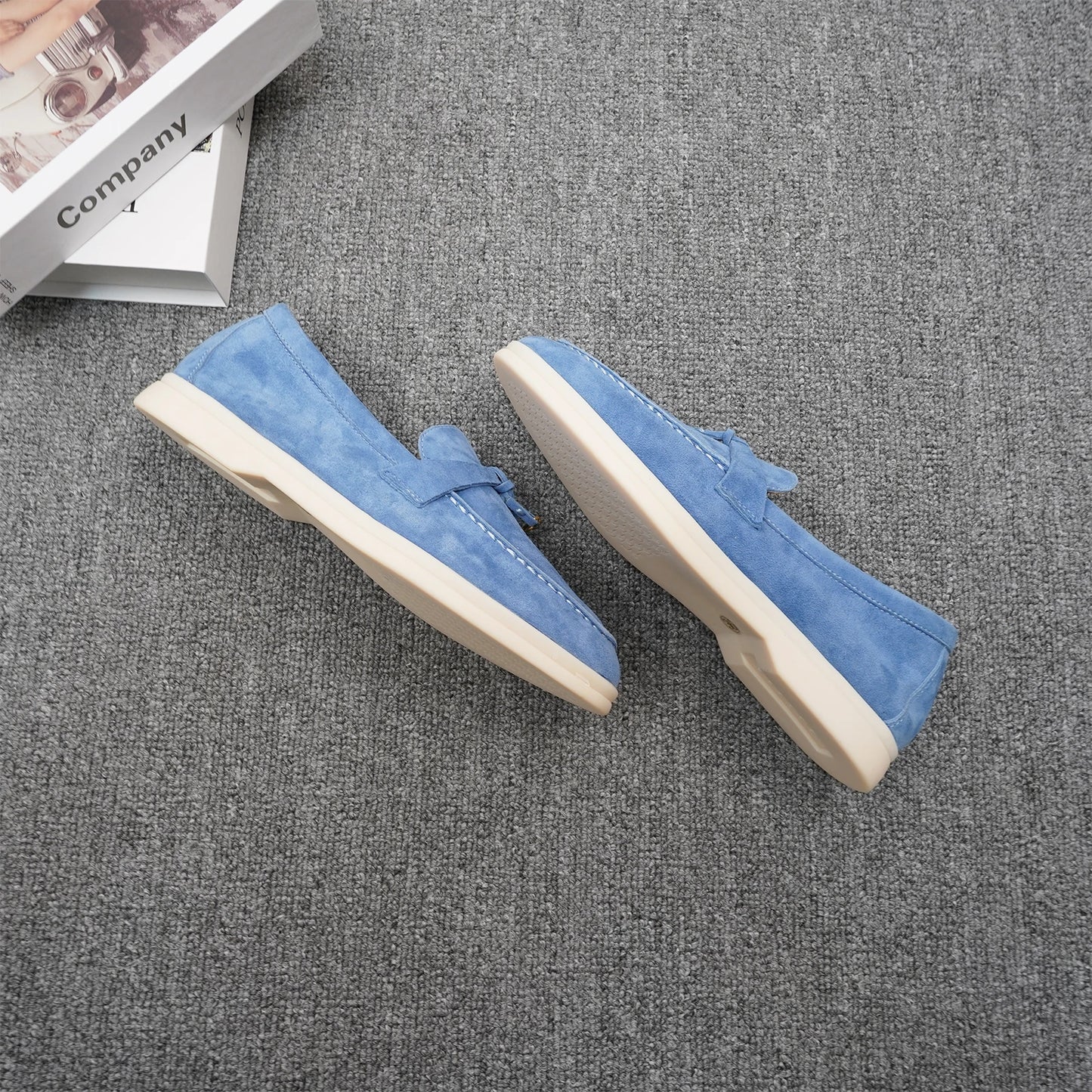 Loafer cashmere azul claro sola - Valent
