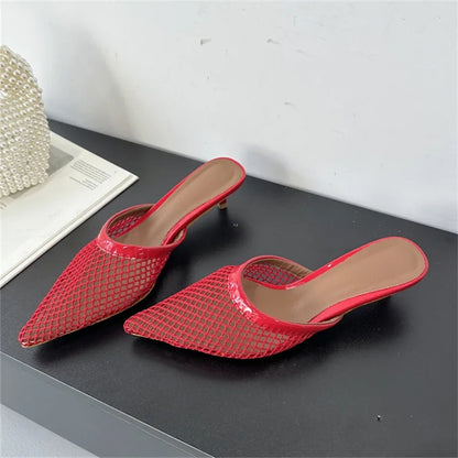 Sandália preta slingback par verão - Valent