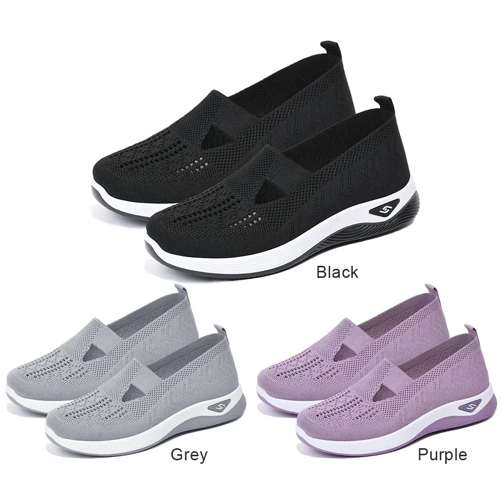 Tênis feminino barefoot ortopédico cinza — traseira