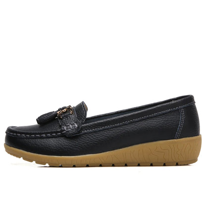 Loafer azul escuro tassel detalhe pala - Valent