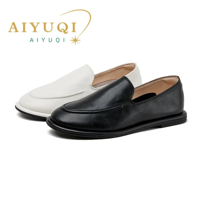 Loafer branco couro legítimo detalhe frente - Valent