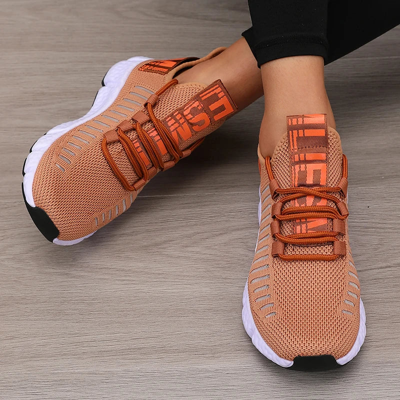 Tênis esportivo mesh detalhe sola macia jogging - Valent