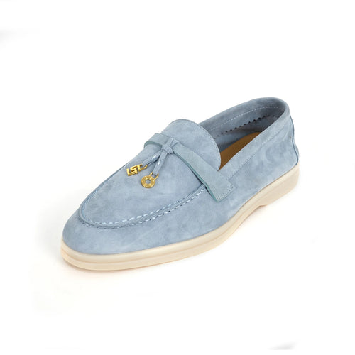 Loafer cashmere azul claro decoração metálica - Valent