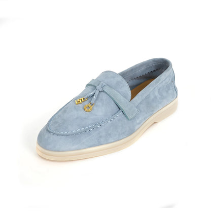 Loafer cashmere bege sola borracha - Valent