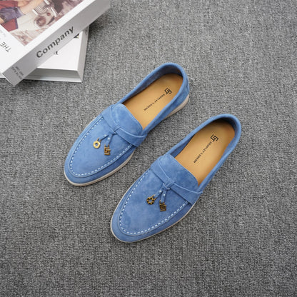 Loafer cashmere cinza detalhe metálico - Valent
