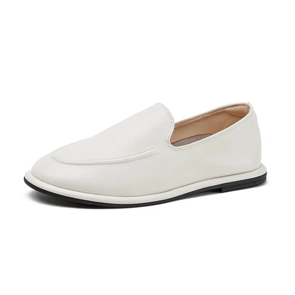 Loafer couro genuíno preto par slip on - Valent