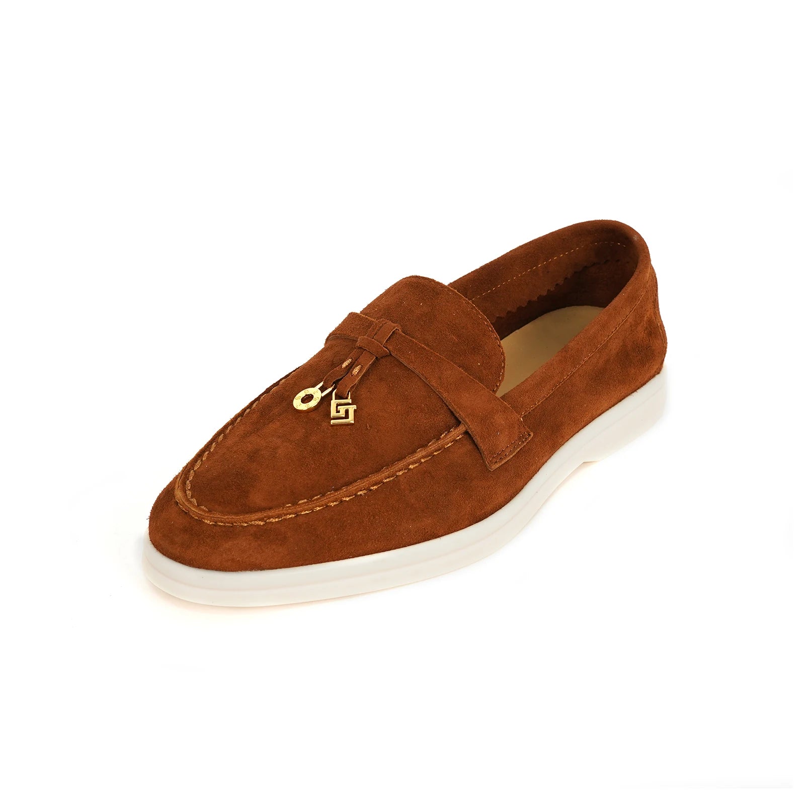 Loafer feminino cashmere azul escuro traseira - Valent