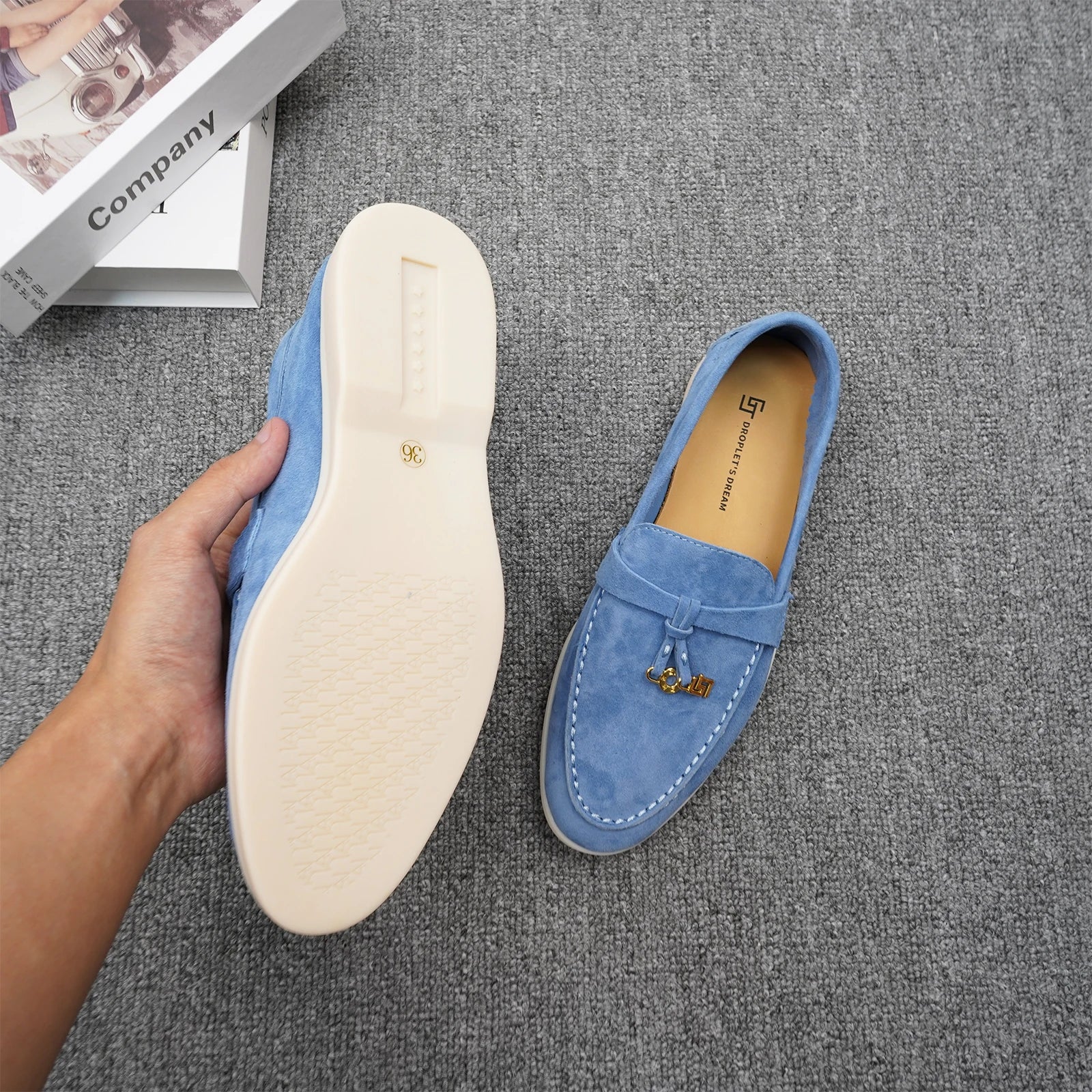 Loafer cashmere marrom avermelhado numeração - Valent