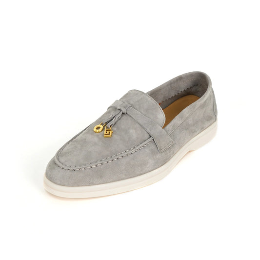 Loafer cashmere cinza decoração metálica - Valent