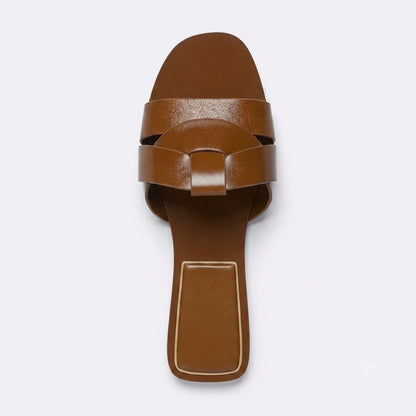 Chinelo flat marrom par completo - Valent