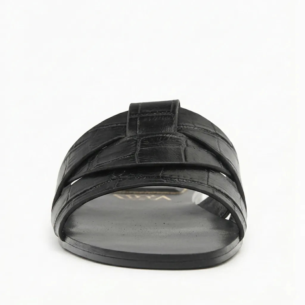 Chinelo preto forma T sola plana - Valent