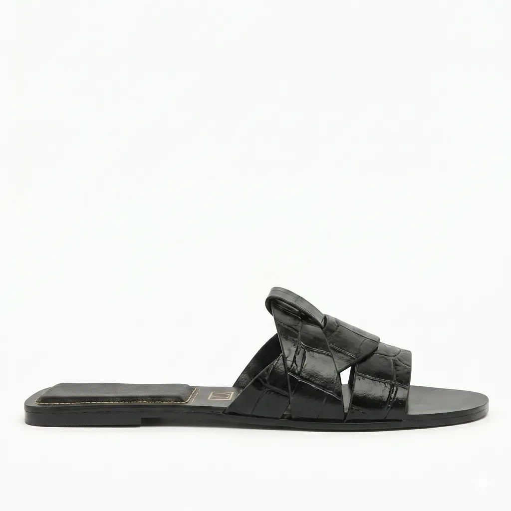Chinelo flat preto par completo - Valent